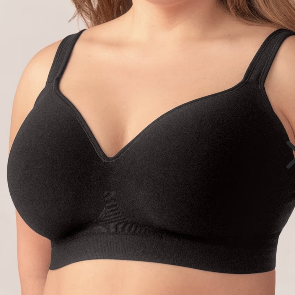 Shapermint Essentials Sweetheart Wireless Contour Bra - Black / 34DDD/F
